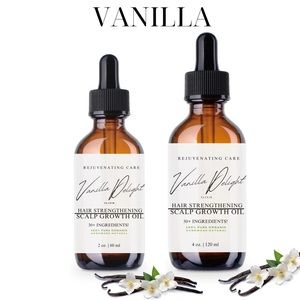 Organic Hair Strengthening & Scalp Growth Serum Vanilla Scent 30 + ingredients